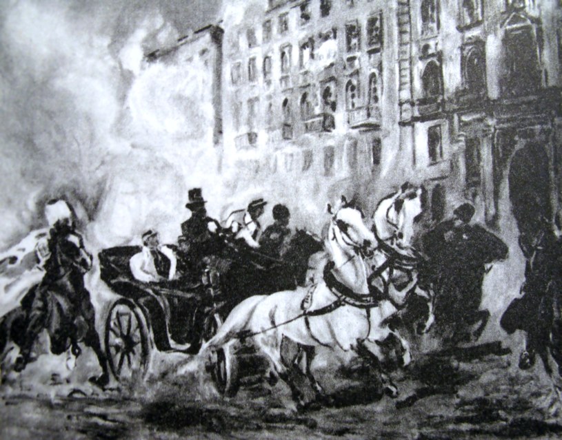 Zamach na carskiego namiestnika Fiodora Berga /Wikimedia