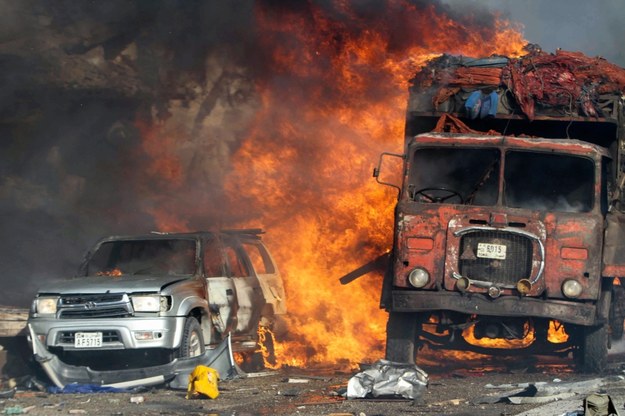 Zamach w Mogadiszu /SAID YUSUF WARSAME /PAP/EPA