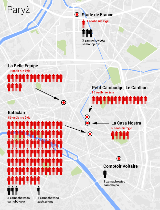 Zamachy w Paryżu /Google Maps /RMF FM