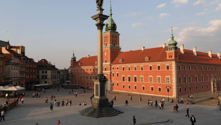 Zamek Królewski, Plac Zamkowy i Kolumna Zygmunta III Wazy w Warszawie / 	Leszek Szymański    /PAP