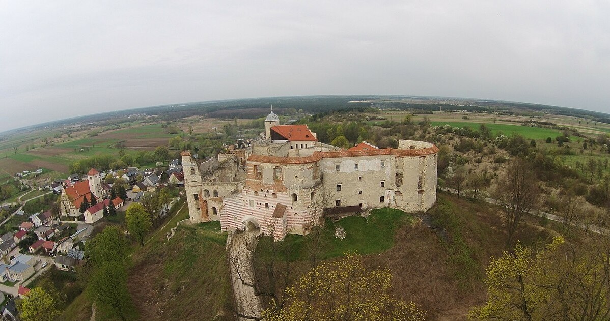 Zamek w Janowcu z lotu ptaka /Fallaner/CC BY-SA 4.0 (https://creativecommons.org/licenses/by-sa/4.0/deed.pl) /Wikimedia