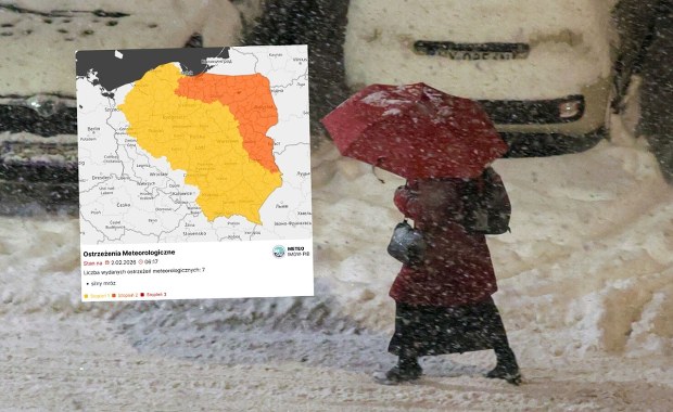 Zamiecie śnieżne i temperatura -27 st. C. Alert dla 16 województw