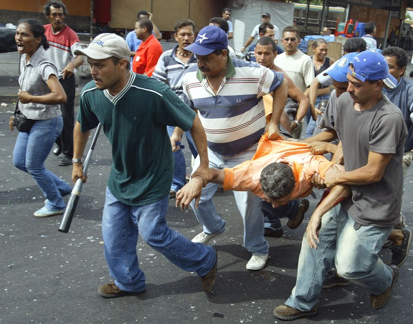 Zamieszki uliczne w Karakas /Getty Images/Flash Press Media