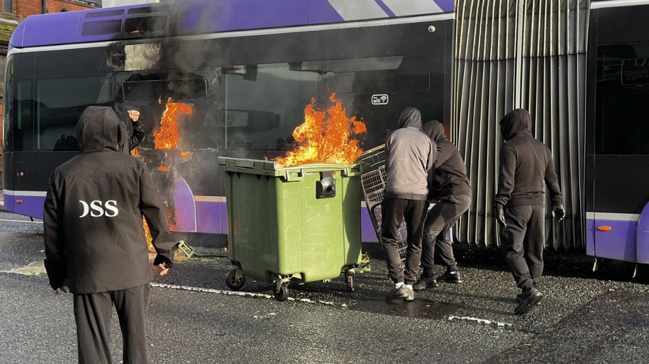 Zamieszki w Belfaście, fot. PA /PAP