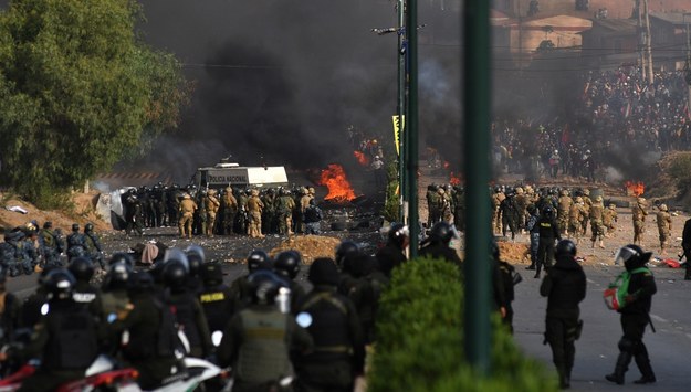 Zamieszki w Boliwii /Jorge Abrego /PAP/EPA