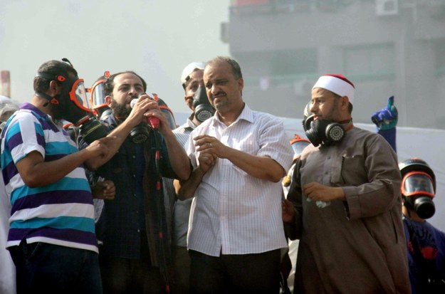 Zamieszki w Egipcie /ALI SABAA  /PAP/EPA