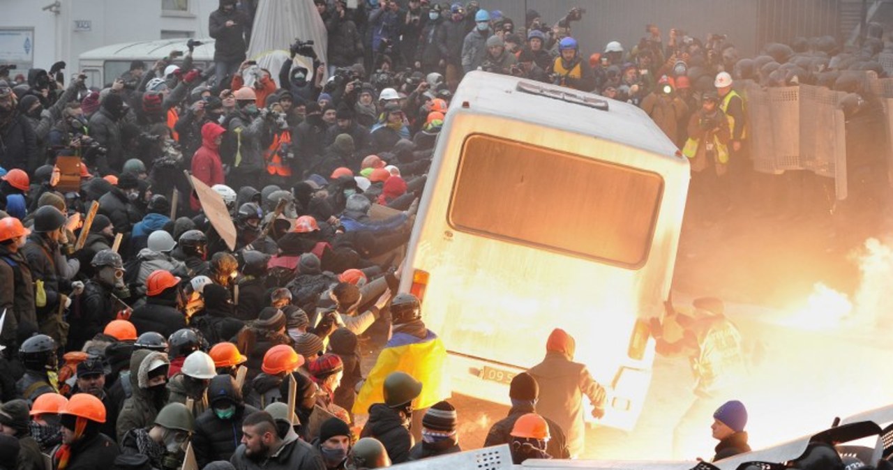 Zamieszki w Kijowie. Milicja starła się z protestującymi
