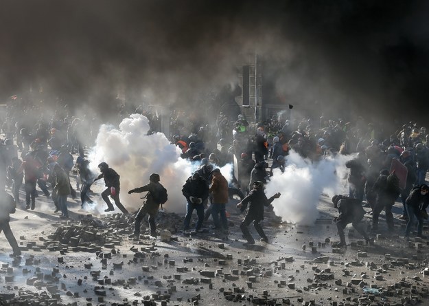 Zamieszki w Kijowie /SERGEY DOLZHENKO /PAP/EPA