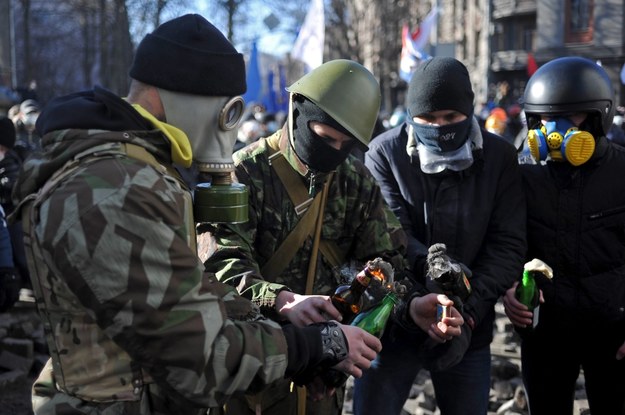 Zamieszki w Kijowie /ALEXEY FURMAN /PAP/EPA