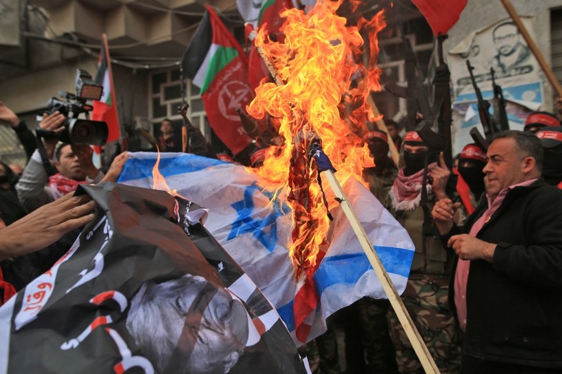 Zamieszki w Strefie Gazy /AFP