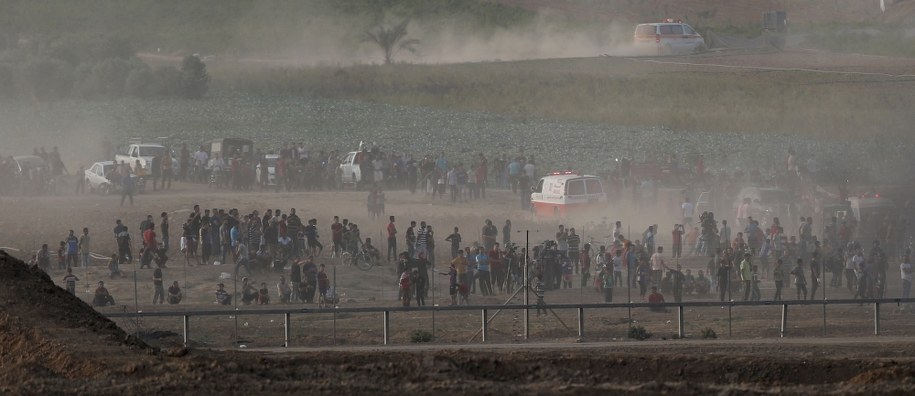 Zamieszki w  Strefie Gazy /ATEF SAFADI  /PAP/EPA