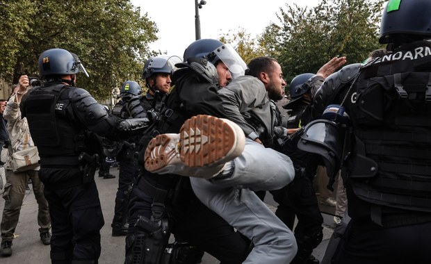 Zamieszki we Francji podczas propalestyńskich manifestacji 
