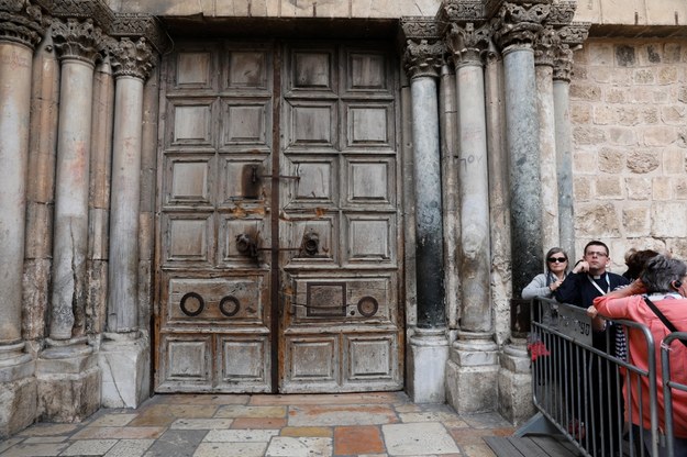 Zamknięta bazylika /Holy Sepulcher /PAP/EPA