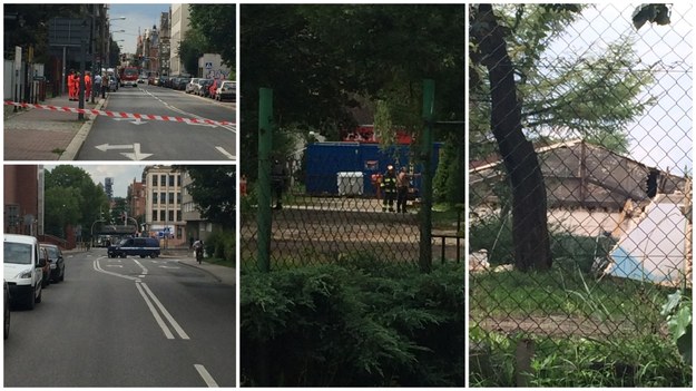 Zamknięta ulica po ewakuacji /Marcin Buczek /RMF FM