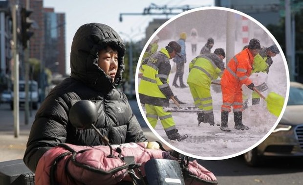 Zamknięte szkoły, anulowane loty i pociągi. "Katastrofa meteorologiczna" w Chinach