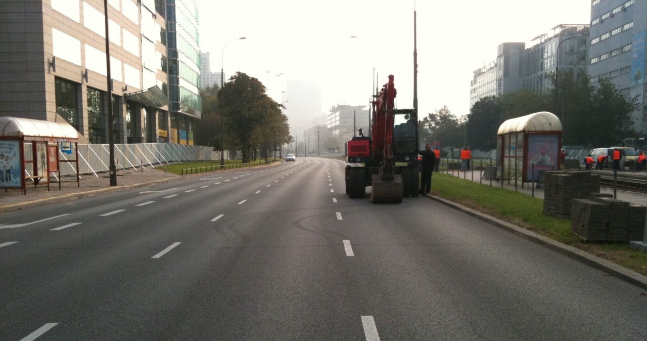 Zamknięto ulicę Prostą w Warszawie