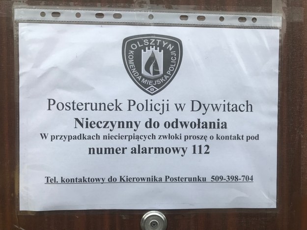 Zamknięty posterunek w Dywitach /Piotr Bułakowski /RMF FM