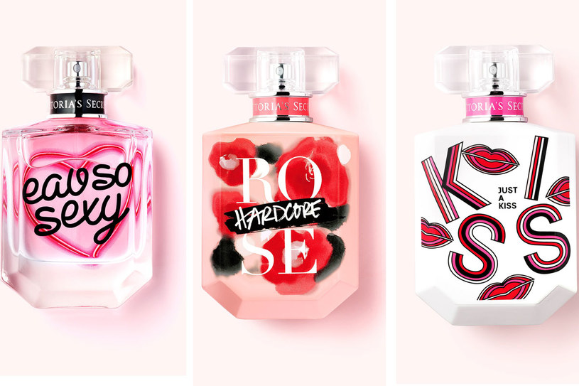 Zapachy Eau So Sexy, Hardcore Rose oraz Just A Kiss marki Victoria's Secret /materiały prasowe