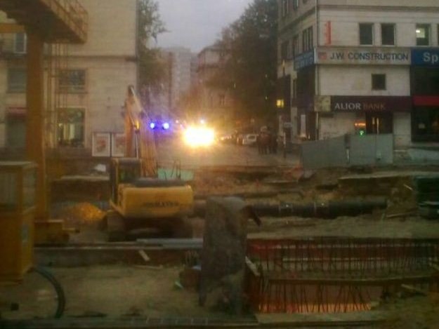 Zapadlisko w centrum Warszawy /Krzysztof Zasada /RMF FM