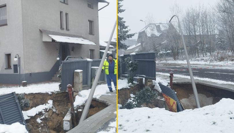 Zapadlisko w Olkuszu /Gorąca Linia RMF FM