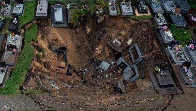 Zapadlisko w Trzebini. Na wyniki badań georadarowych trzeba czekać 