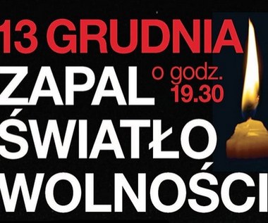 "Zapal Światło Wolności" w rocznicę stanu wojennego