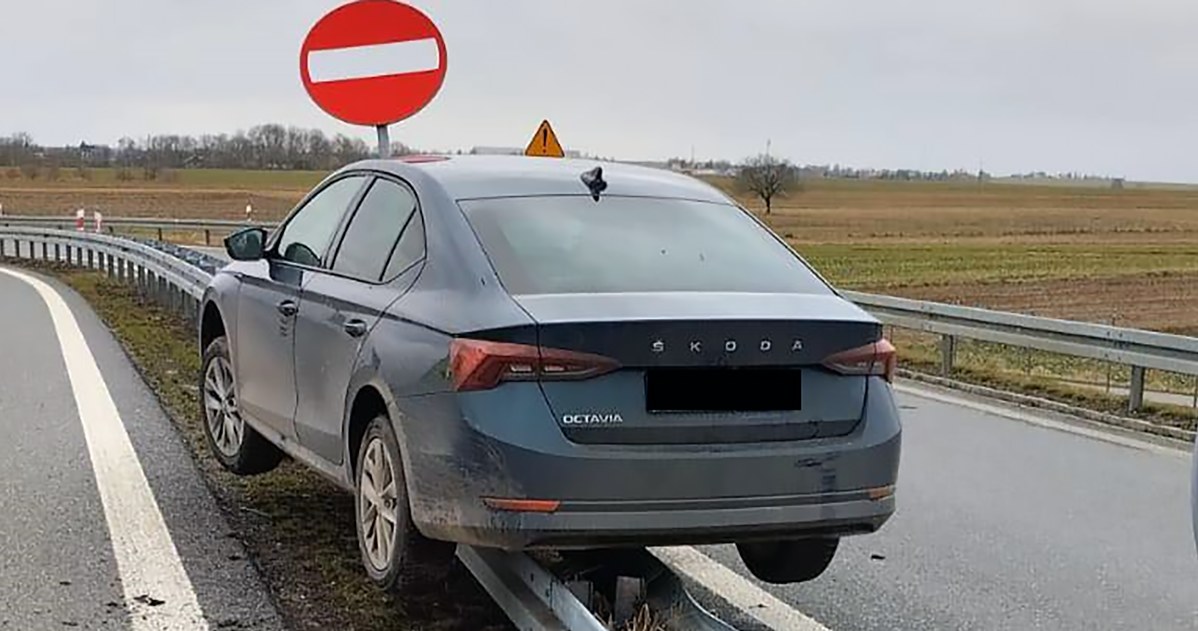 Zaparkował na barierach. Potem sprawy potoczyły się lawinowo /Policja