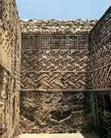 Zapotekowie, Mitla: kamienna mozaika, część zabudowań pałacowych /Encyklopedia Internautica