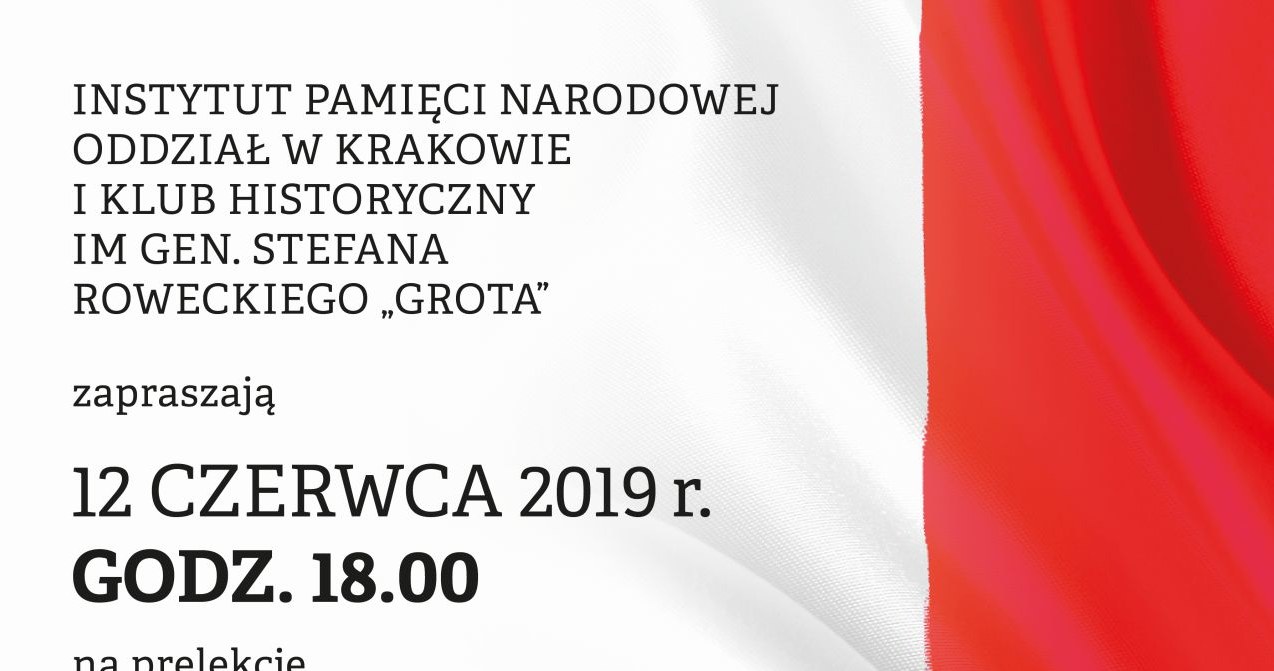 Zaproszenie na prelekcję o Związku Odwetu ZWZ-AK w Krakowie /IPN