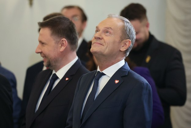 Zaprzysiężenie rządu Donalda Tuska w Pałacu Prezydenckim 13 grudnia 2023 roku. /Wojciech Olkuśnik /East News
