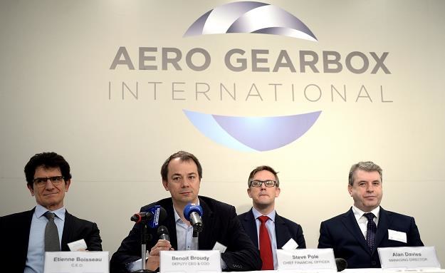 Zarząd Aero Gearbox International na konferencji w Ropczycach /PAP