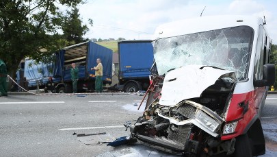 Zarzuty dla kierowcy busa ws. wypadku w Łapczycy 