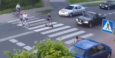 Zarzuty i areszt dla kierowcy, który prawie potrącił czwórkę pieszych