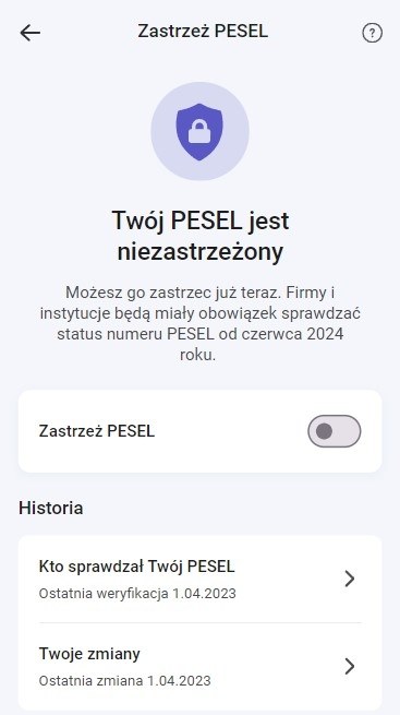 Zastrzeż numer PESEL w mObywatelu. /gov.pl /materiał zewnętrzny
