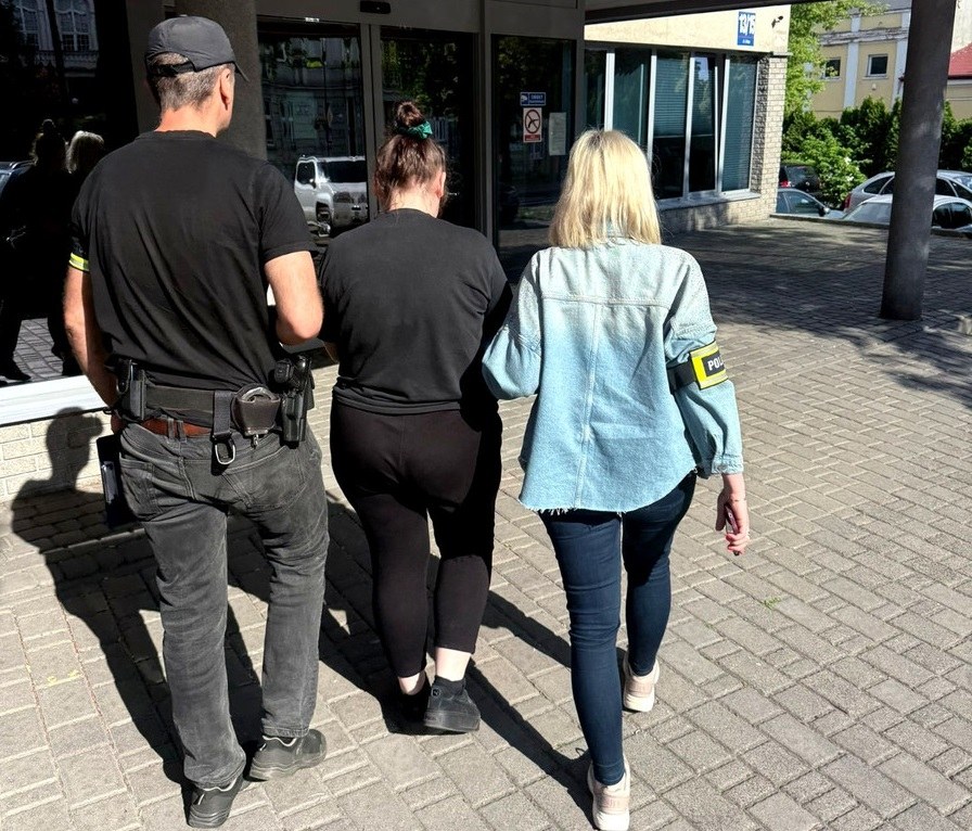 Zatrzymana 33-letnia kobieta /Łódzka policja /