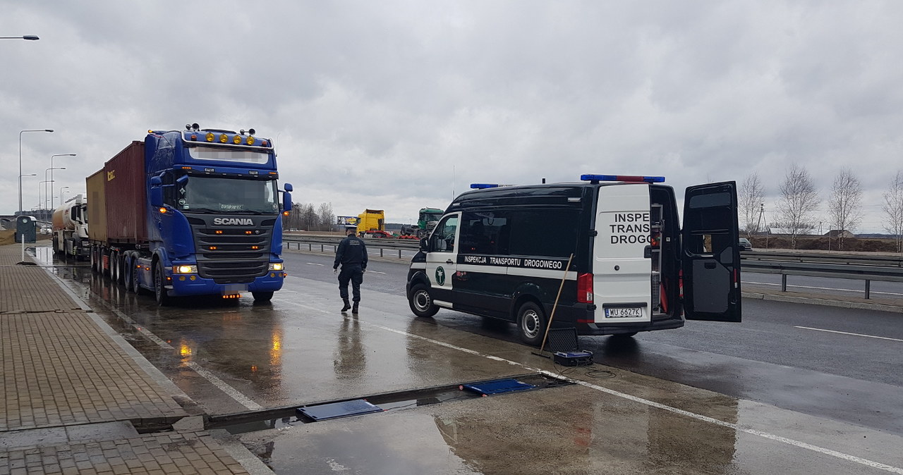 Zatrzymana w Wysokiem Mazowieckiem "stonoga" przewoziła w kontenerach mleko do portu w Gdańsku /ITD /Informacja prasowa