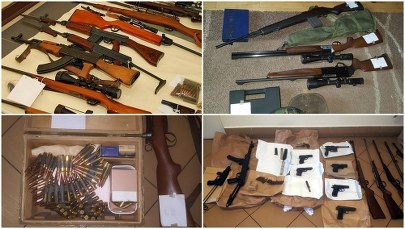 Zatrzymani handlarze bronią. Mieli pistolety, karabiny, strzelby i rewolwery