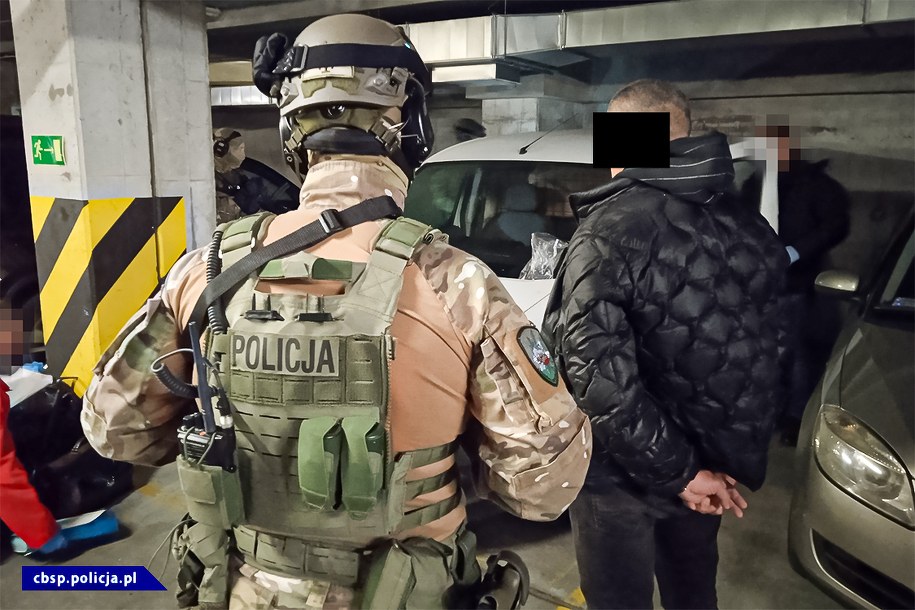 Zatrzymania członków grupy przestępczej /Policja /CBŚP