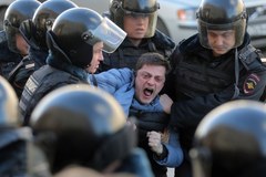 Zatrzymania na demonstracji w Moskwie