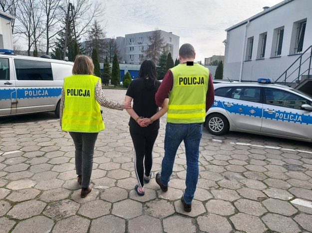 Zatrzymanie 29-latki /KPP Bełchatów /Policja