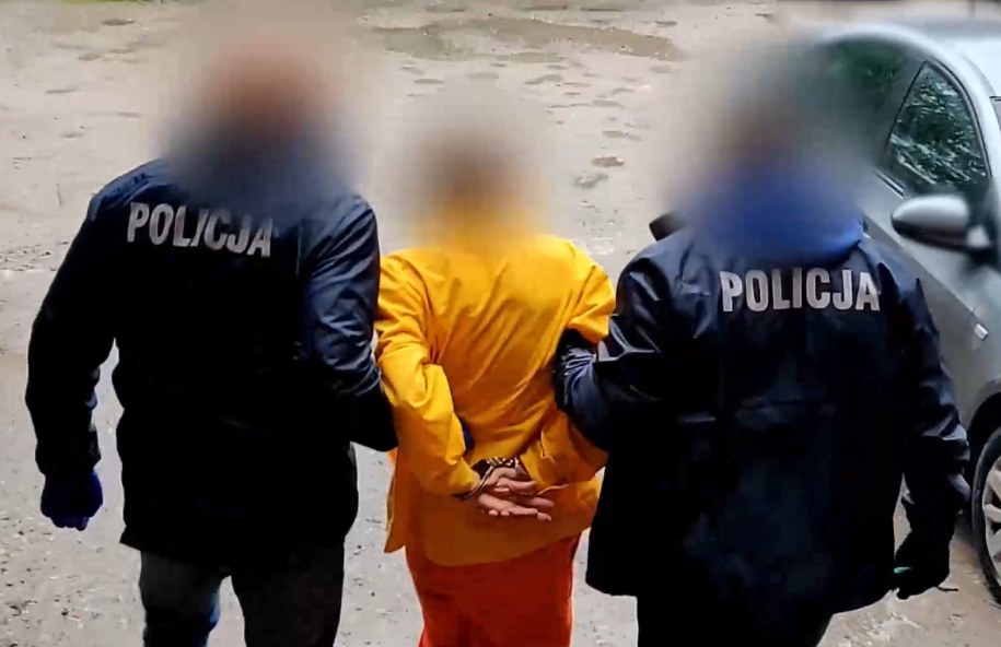 Zatrzymanie 38-latka /Warmińsko-Pomorska Policja /Materiały prasowe