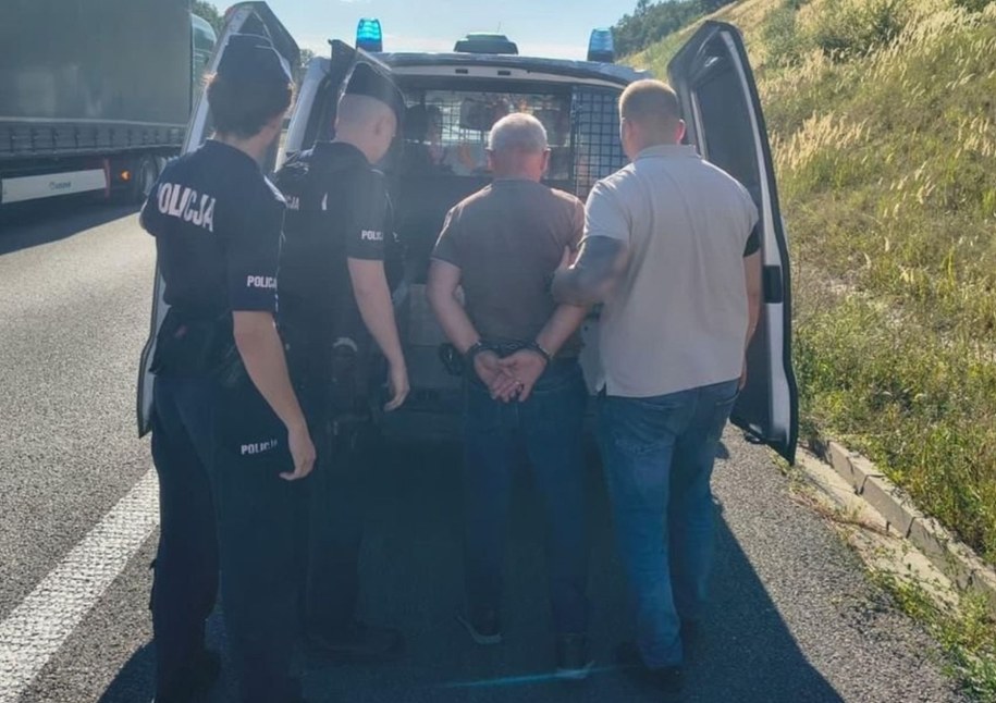 Zatrzymanie 62-latka po 20 latach, fot. Policja Kielce /