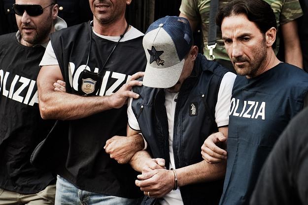 Zatrzymanie członka Camorry w Neapolu /AFP