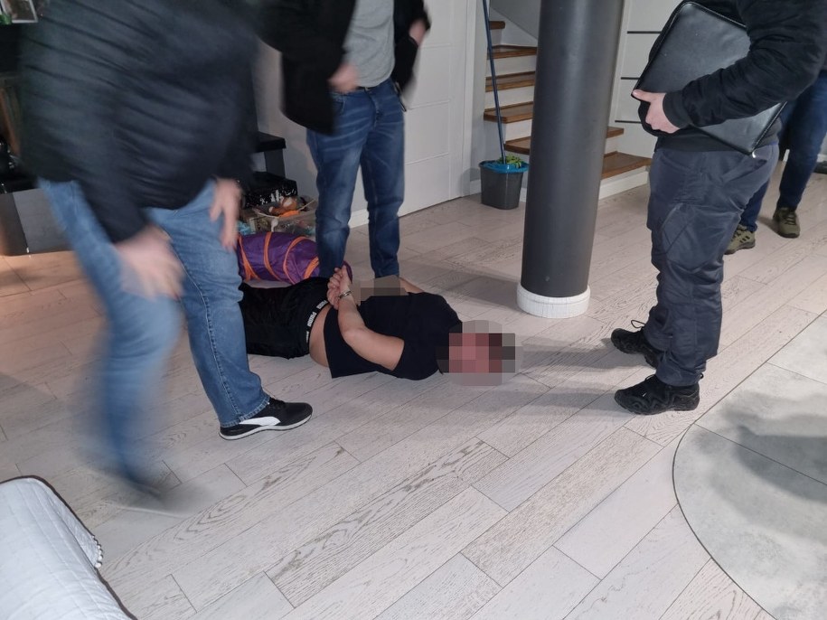 Zatrzymanie jednego z mężczyzn /Policja Otwock /Policja