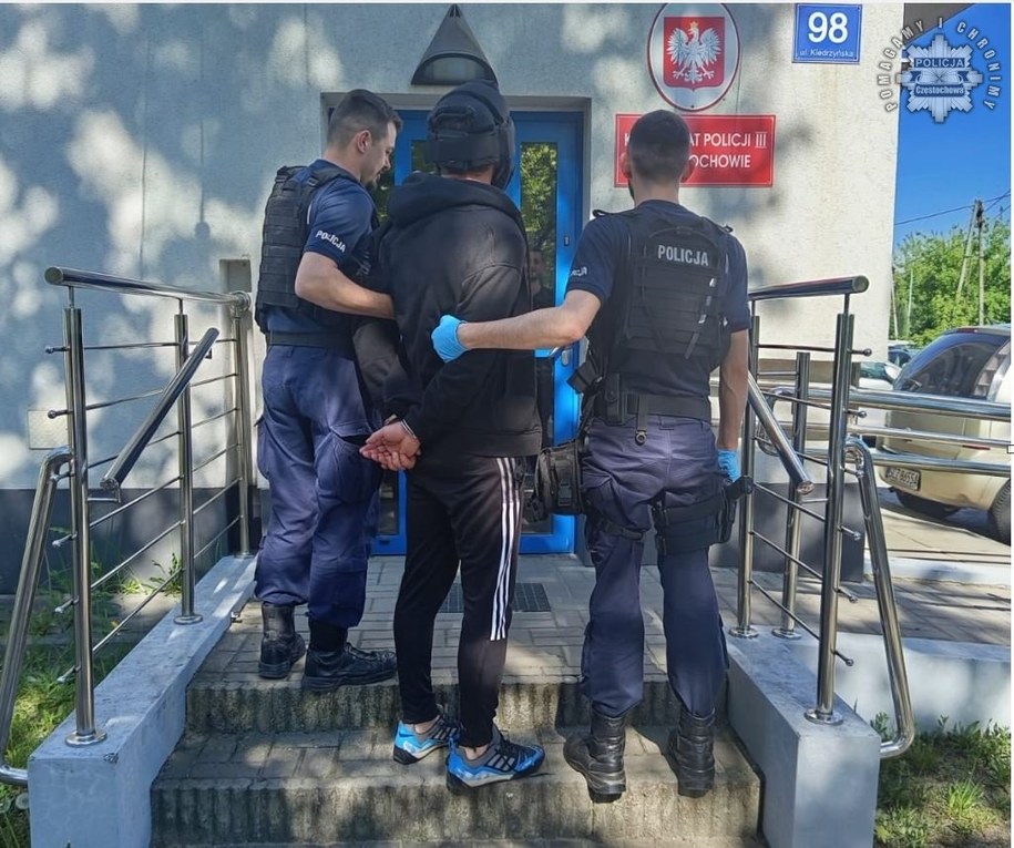Zatrzymanie Kamila B., fot. Śląska Policja /