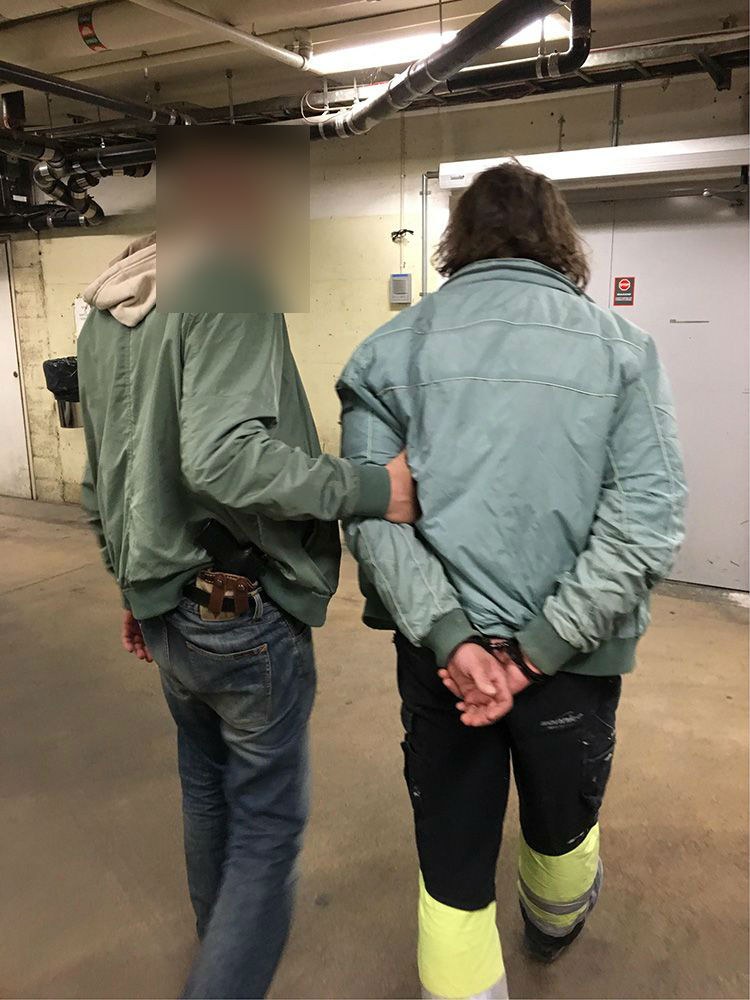 Zatrzymanie Macieja J. /Aftonbladet /