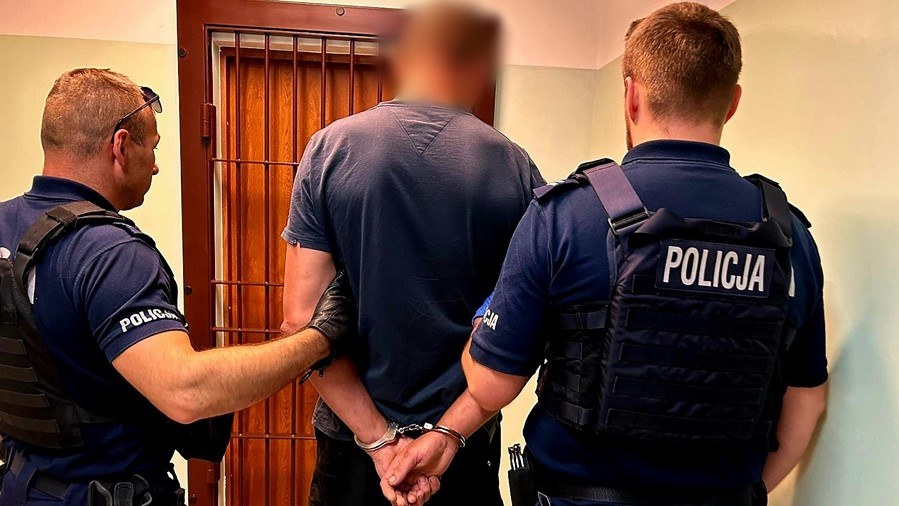 Zatrzymanie mężczyzny /KPP Wyszków /Policja