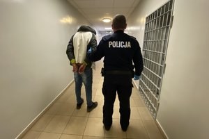 Zatrzymanie podejrzanego /Komenda Powiatowa Policji w Poddębicach /Policja