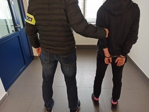 Zatrzymanie podejrzanego /Komenda Powiatowa Policji w Będzinie /Policja