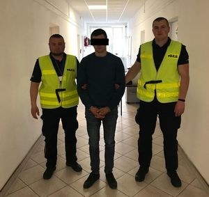 Zatrzymanie podejrzanego /KPP Krasnystaw /Policja